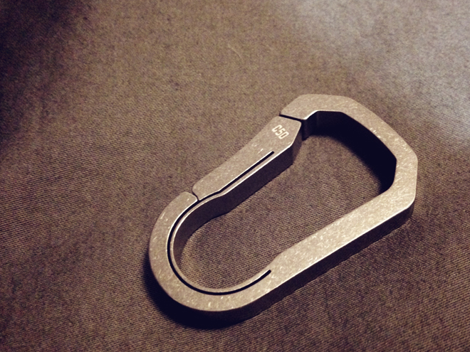 BAUHAUS Titanium Carabiner C50